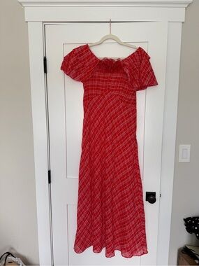 Doen | Dresses | Doen Pamelina Dress In Rosso | Poshmark